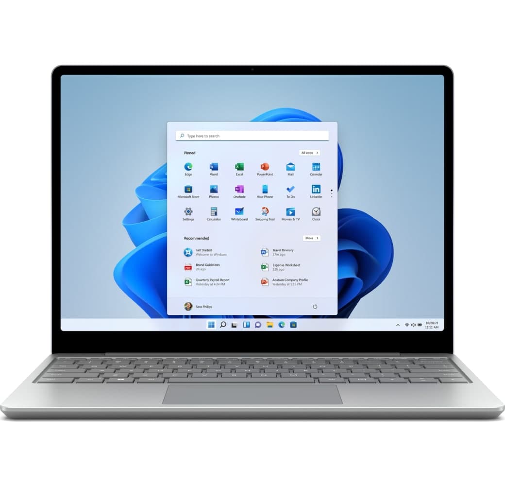 Platinum Microsoft Surface Laptop Go 2 Laptop - Intel® Core™ i5-1135G7 - 8GB - 256GB SSD - Intel® Iris® Xe Graphics - German (QWERTZ).1