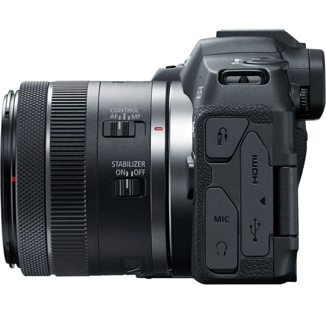 Black Canon EOS R8 Camera Kit with RF 24-50mm f/4.5-6.3 IS STM Lens.4