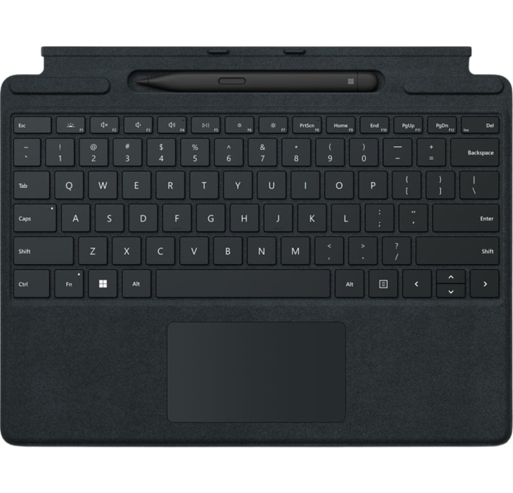Schwarz Microsoft Surface Pro Signature Keyboard mit Slim Pen 2.1