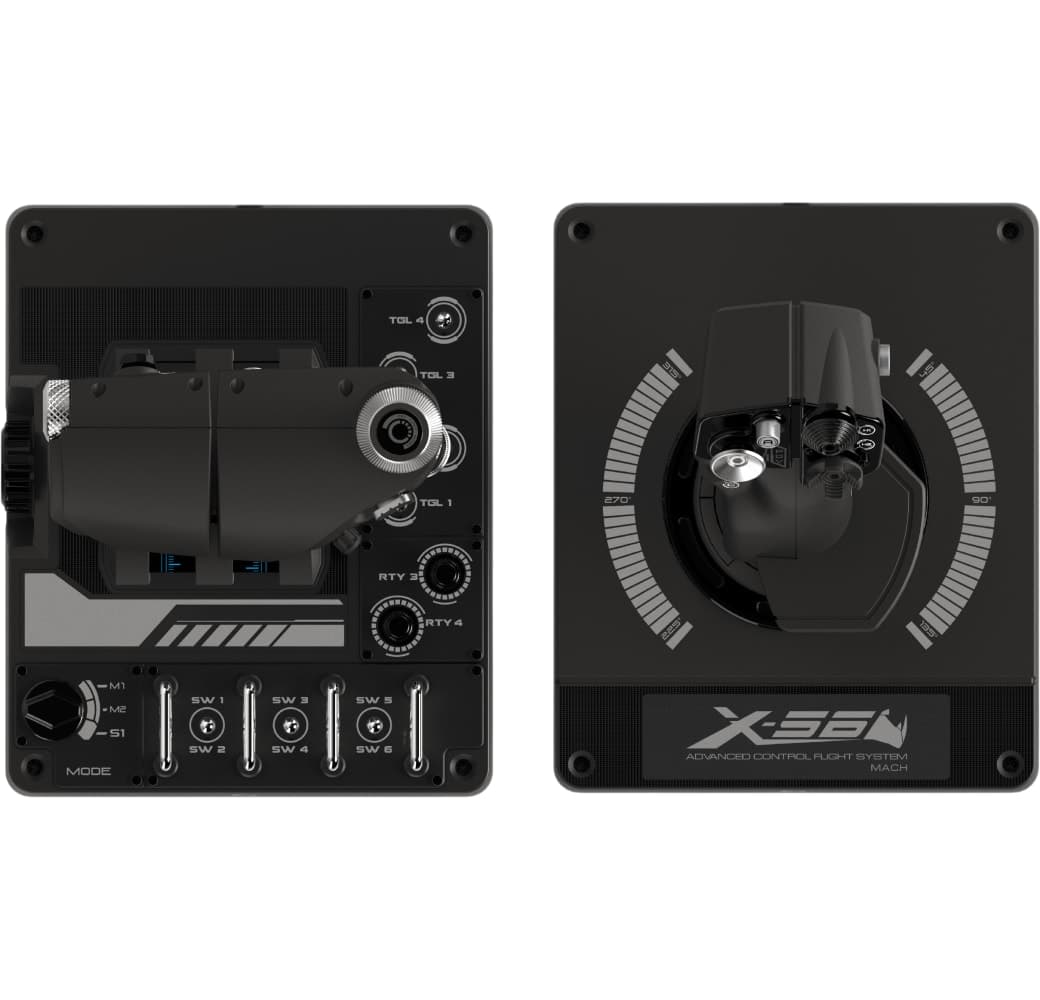 Black Logitech X56 HOTAS Flight Simulator Controller.6