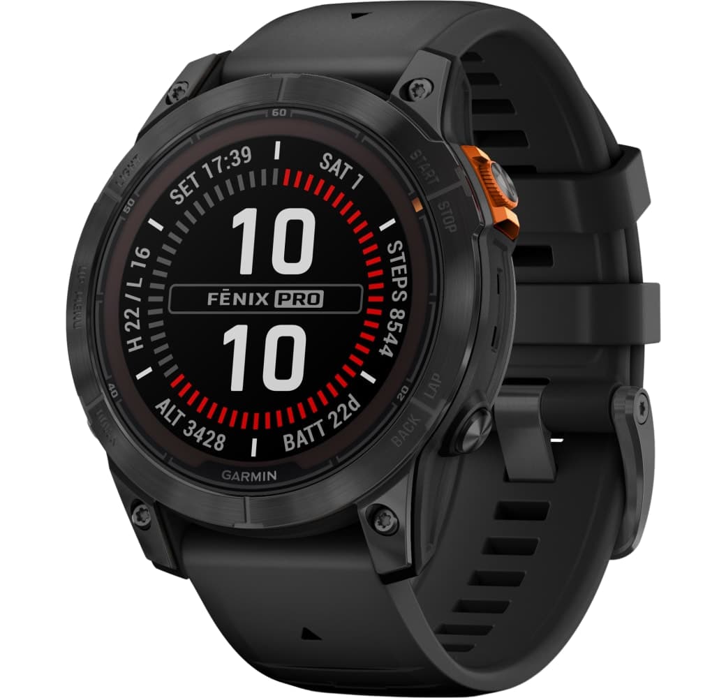Black Garmin Fenix 7 Pro SOLAR Smartwatch, Stainless Steel, 47mm.1