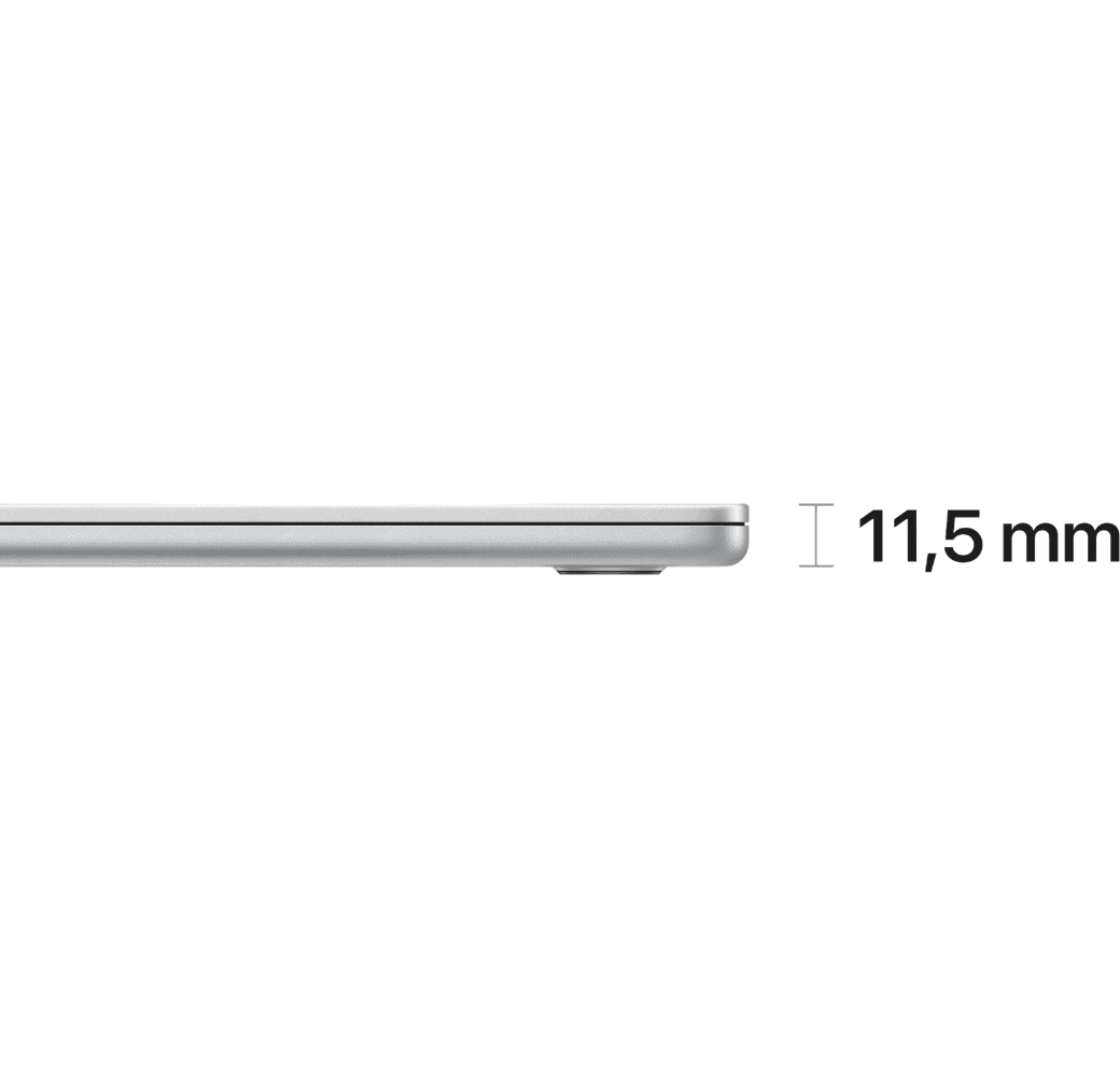 Silber MacBook Air 15" Laptop - Apple M2 - 8 GB - 256 GB SSD - Integrierte 10-Kern-GPU von Apple - Deutsch (QWERTZ).3