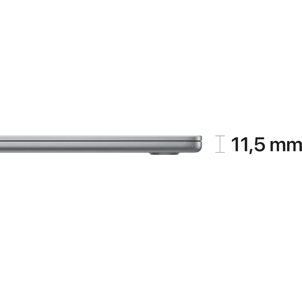 Raumgrau Apple MacBook Air 15" Laptop - Apple M2 - 8 GB - 512 GB SSD - Integrierte 10-Kern-GPU von Apple - Deutsch (QWERTZ).3