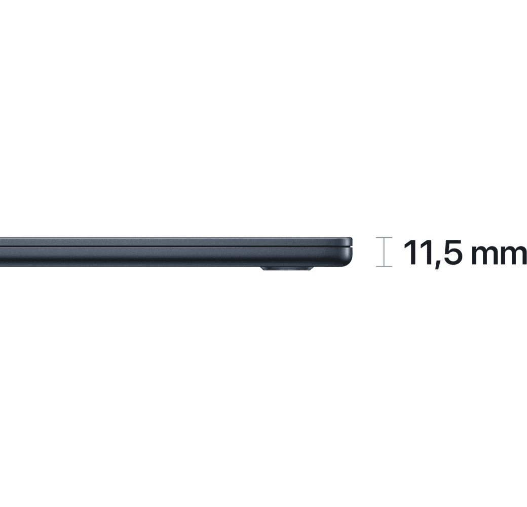 Midnight Apple MacBook Air 15" Laptop - Apple M2 - 8GB - 512GB SSD - Apple Integrated 10-core GPU - German (QWERTZ).3