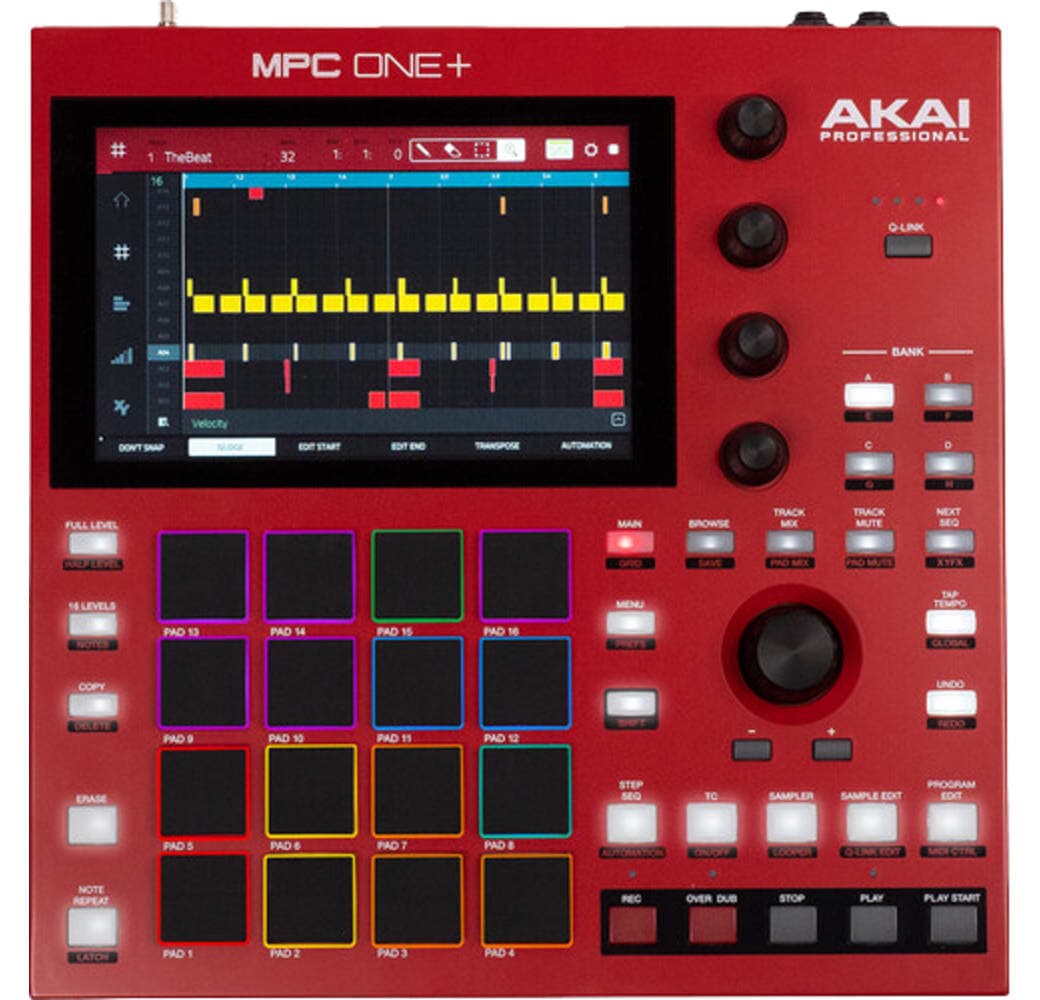Red Akai MPC One+ DJ Controller.2
