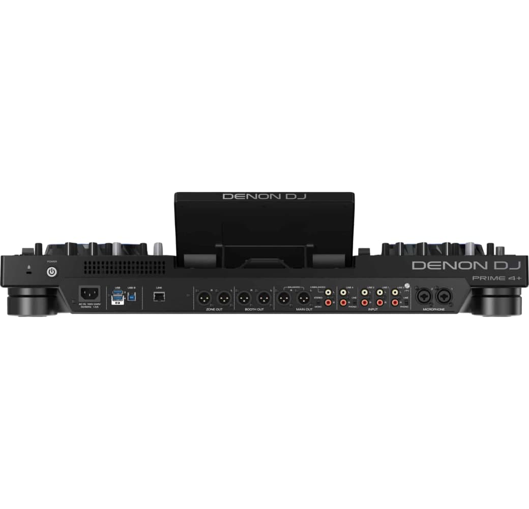 Black Denon Dj Prime 4+ DJ Controller.6