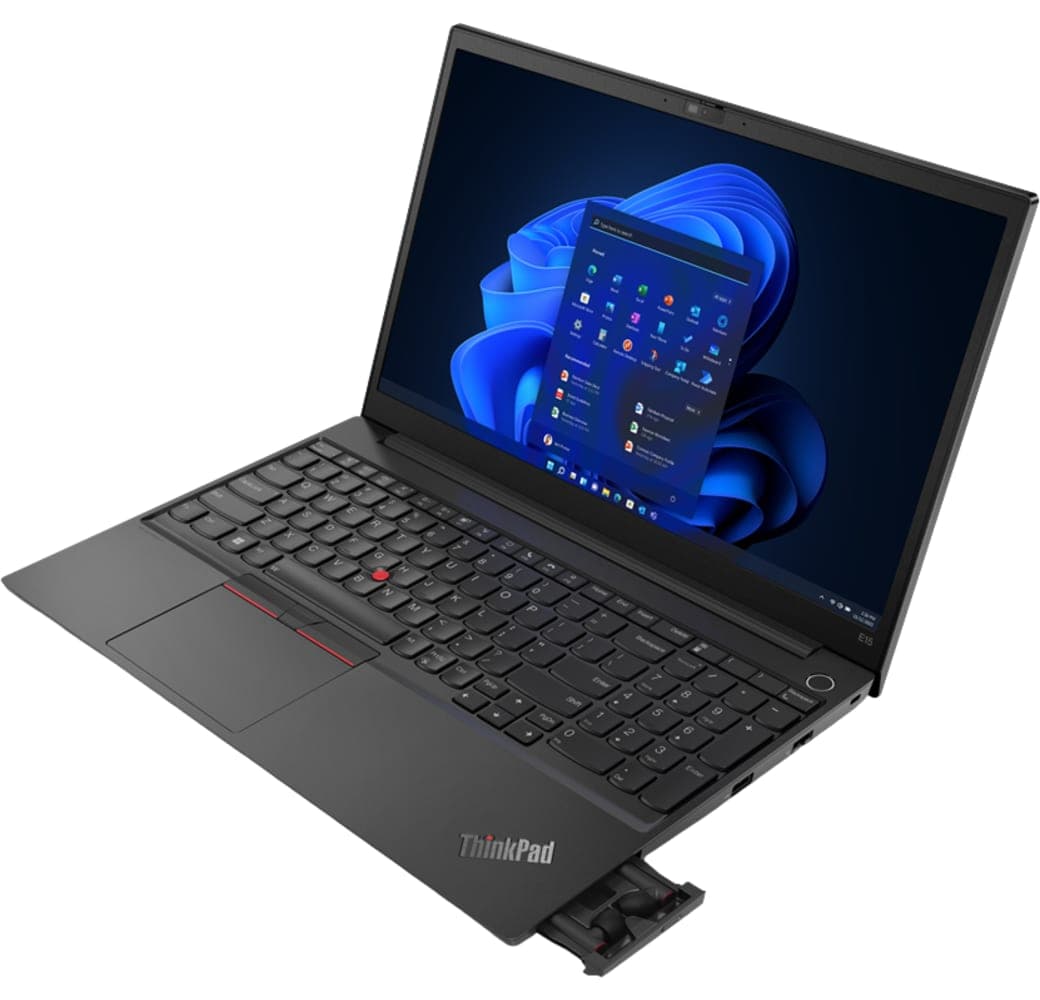 Black Lenovo ThinkPad E15 Gen 4 Laptop - Intel® Core™ i7-1255U - 16GB - 512GB SSD - Intel® Iris® Xe Graphics - Spanish (QWERTY).3