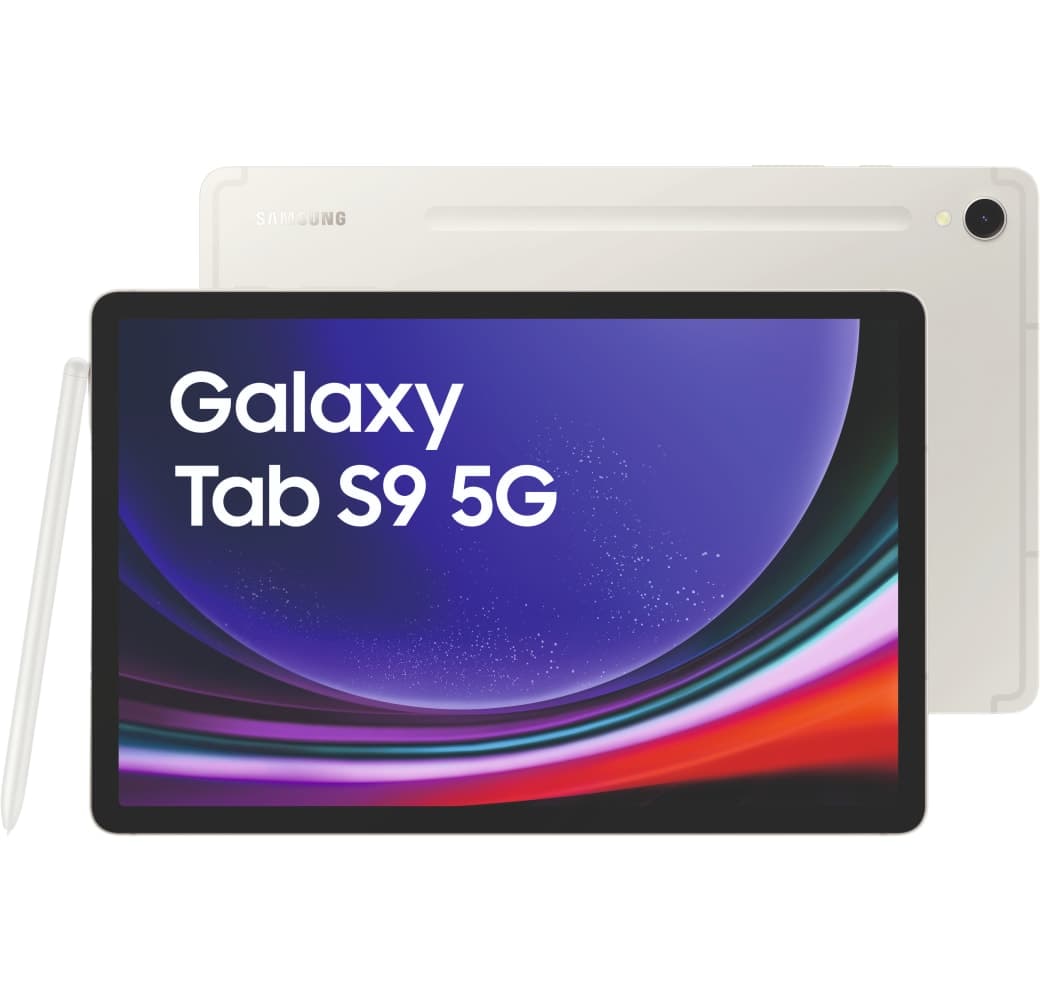 Beige Samsung Tablet, Galaxy Tab S9 - 5G - Android - 128GB.1
