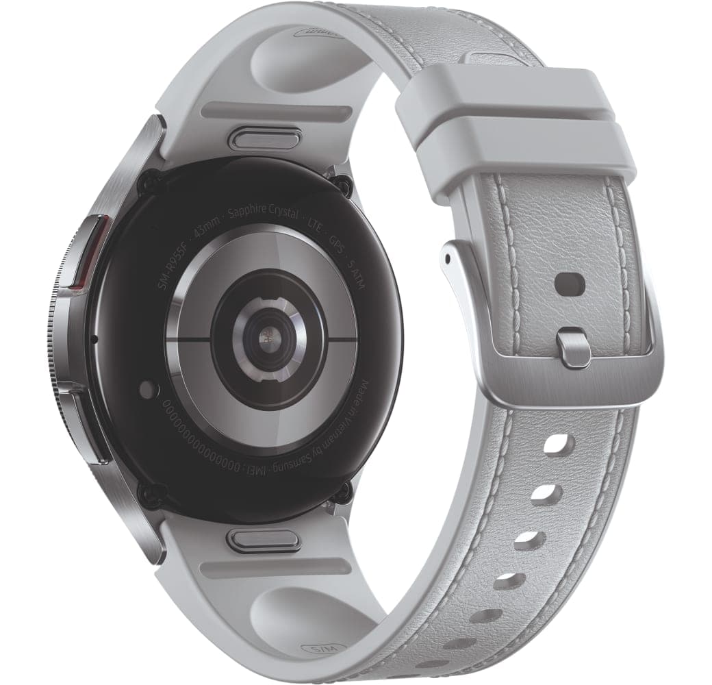 Silver Samsung Galaxy Watch6 Classic LTE Smartwatch, Stainless steel case, 43mm.4