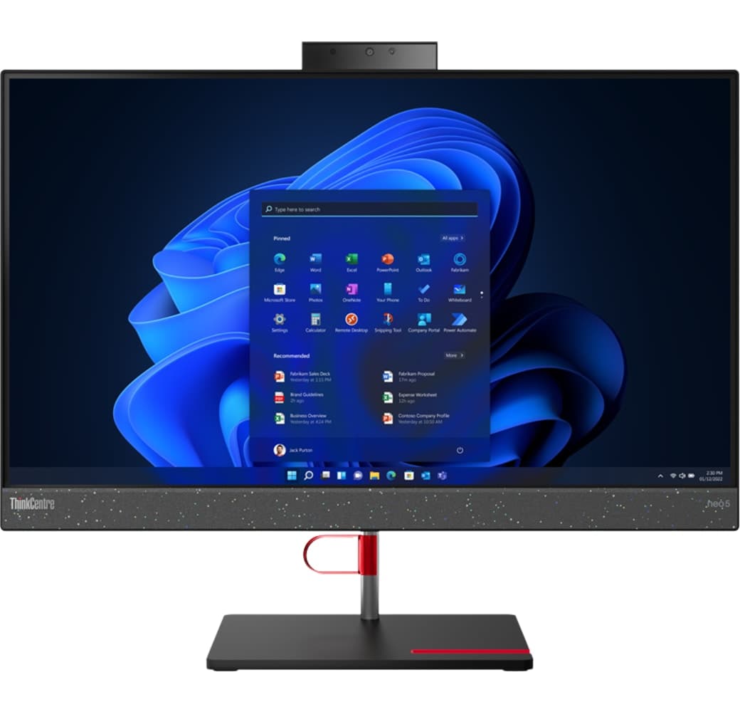 Black Lenovo ThinkCentre neo 50a All-in-One - Intel® Core™ i5-12500H - 8GB - 256GB SSD - Intel® Iris® Xe Graphics.1