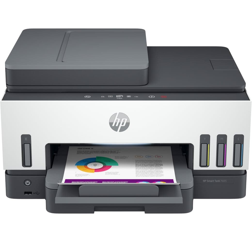 White HP Smart Tank 7605 AiO Printer .1