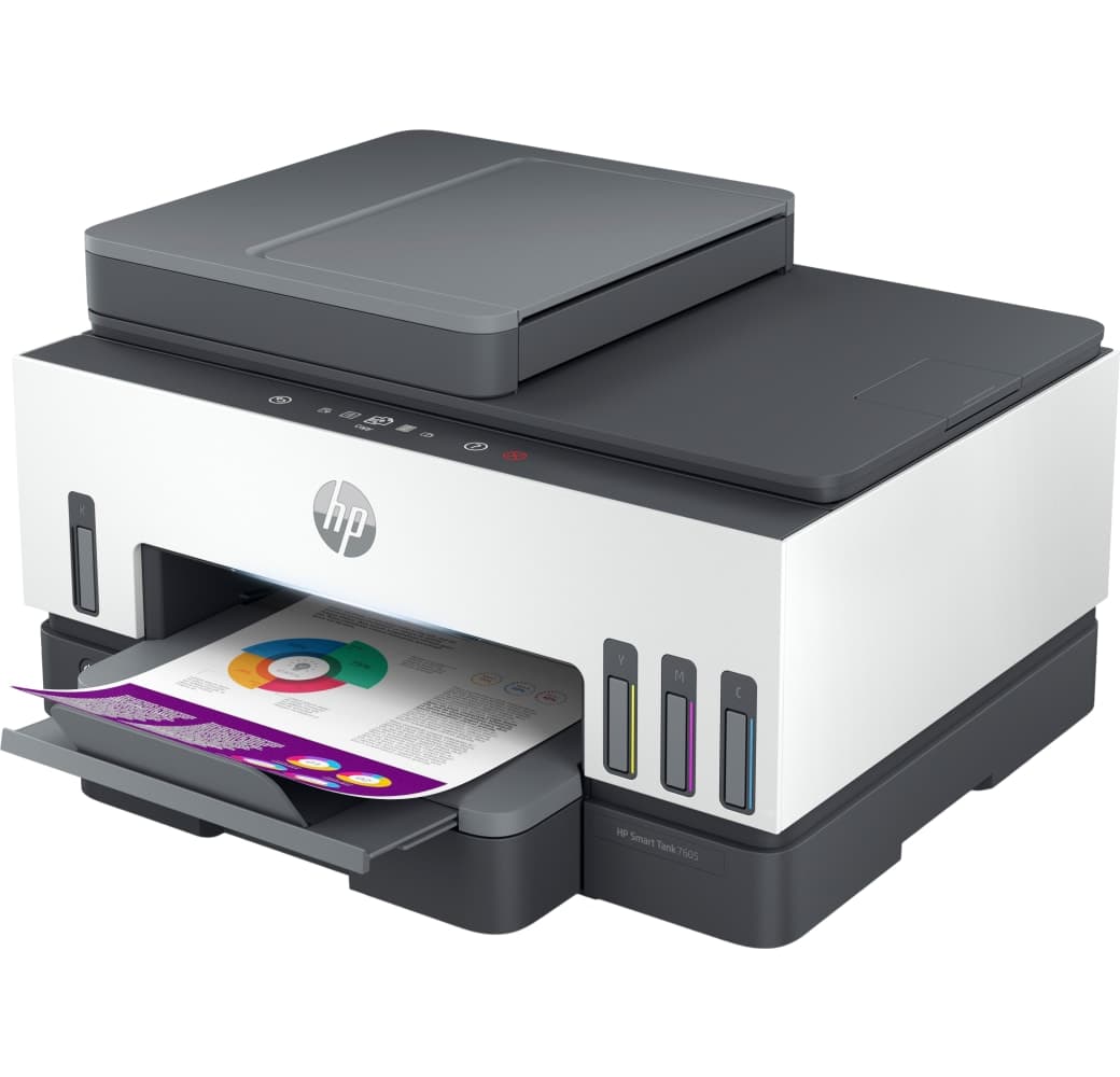 White HP Smart Tank 7605 AiO Printer .2