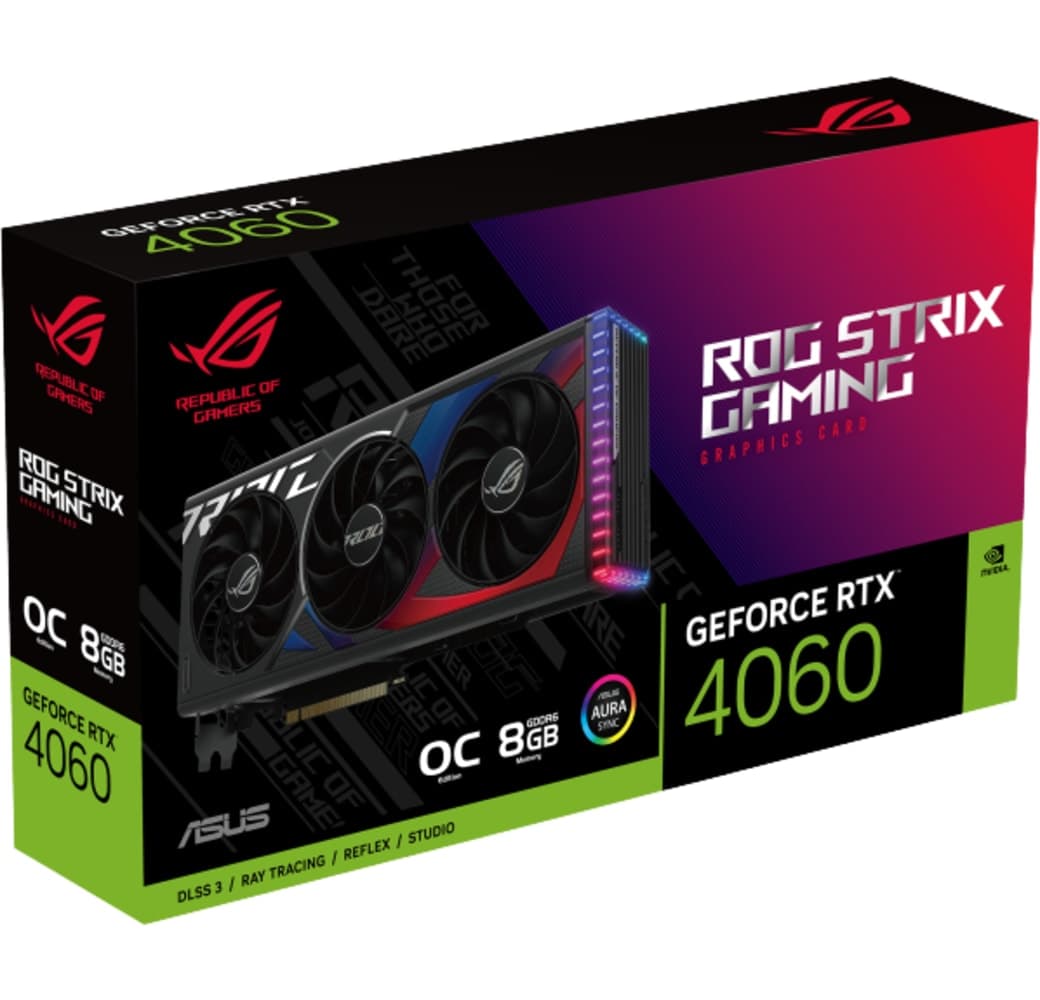Black Asus ROG-STRIX-RTX4060-O8G-GAMING Graphics Card.5