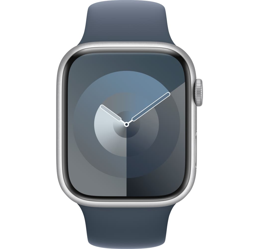 Silber Apple Watch Series 9 GPS, Aluminiumgehäuse, 41 mm.2