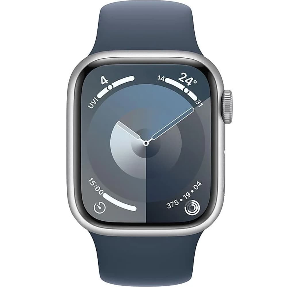 Silber Apple Watch Series 9 GPS + Cellular, Aluminiumgehäuse, 45 mm.2