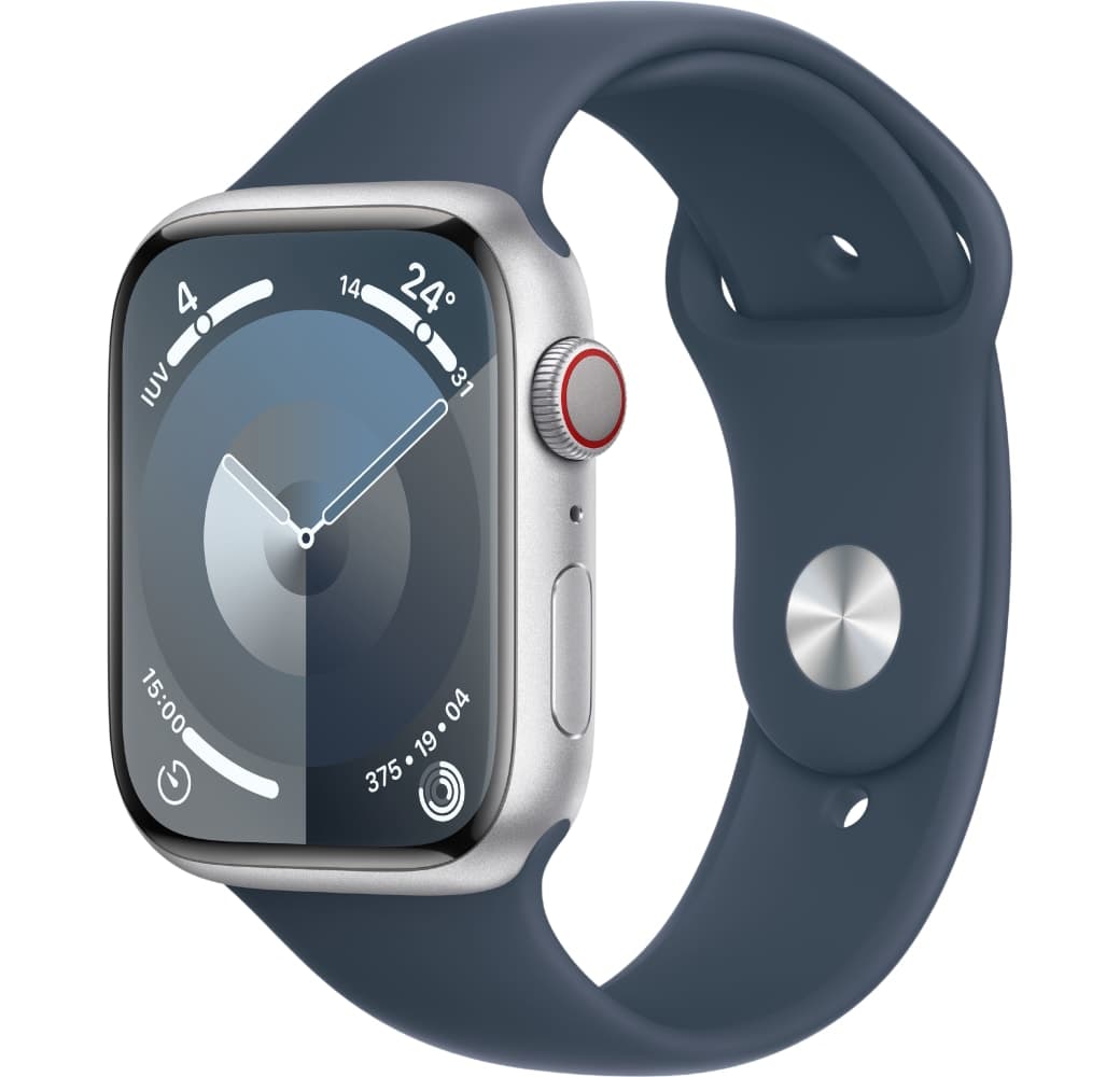 Silber Apple Watch Series 9 GPS + Cellular, Aluminiumgehäuse, 45 mm.1