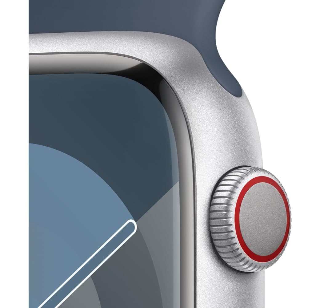 Silber Apple Watch Series 9 GPS + Cellular, Aluminiumgehäuse, 45 mm.3