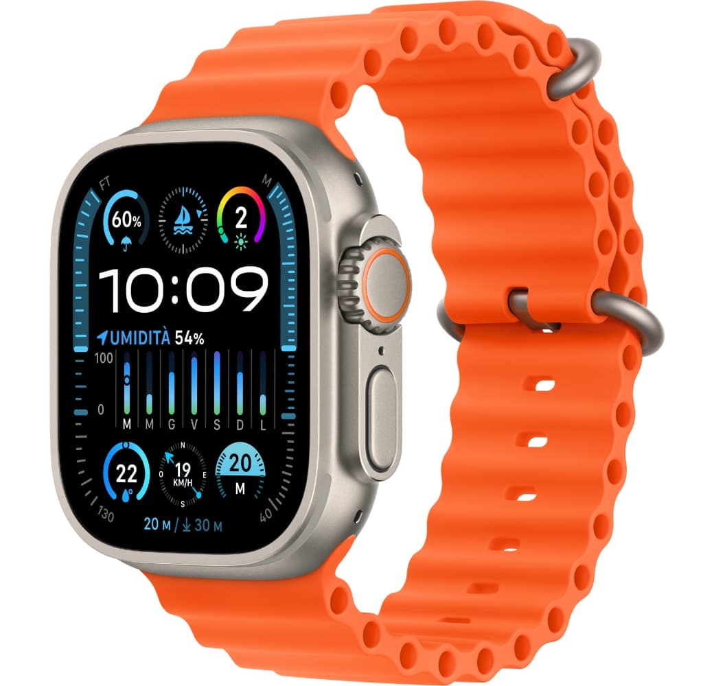 Orange Apple Watch Ultra 2 GPS + Cellular, Titanium Case, 49mm.1