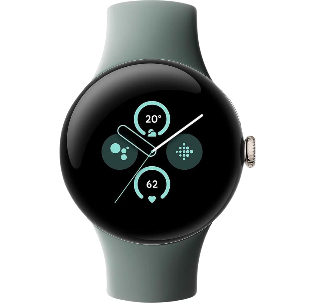 Hazel Google Pixel 2 Wi-Fi Smartwatch, Aluminium Case, 41mm.2