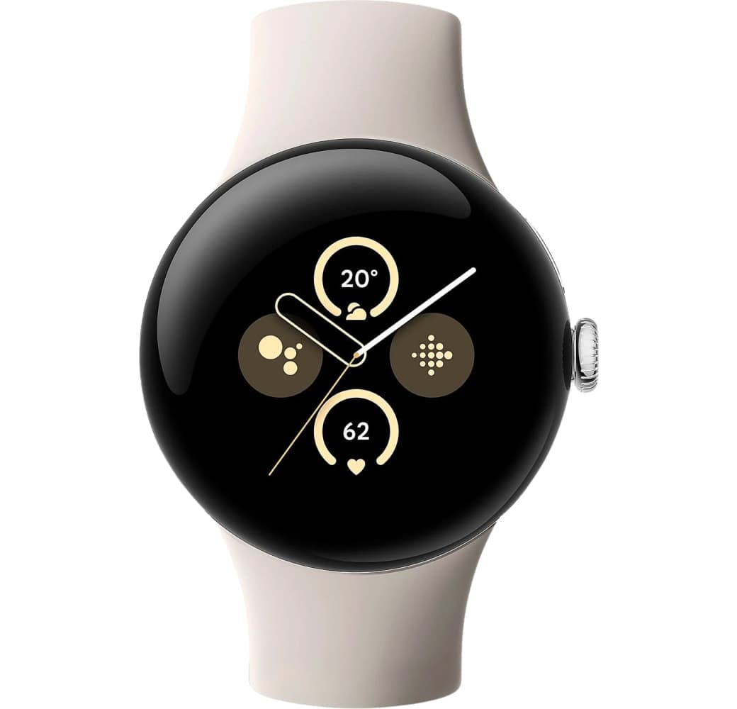 Porcelain Google Pixel 2 Wi-Fi Smartwatch, Aluminium Case, 41mm.2
