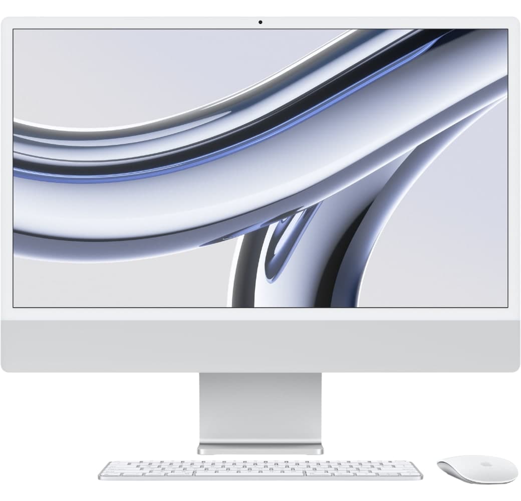 Silver Apple iMac 24" All-in-One - Apple M3 - 8GB - 256GB SSD - Apple Integrated 10-core GPU.1