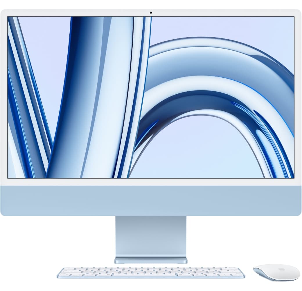 Blau iMac 24" - Apple M3 Chip mit 8GB Arbeitsspeicher 256GB SSD - Integrated 8-core GPU.1