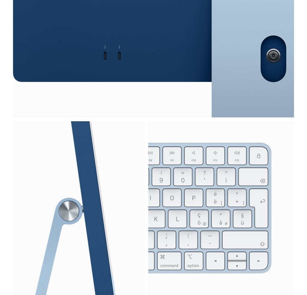Blau iMac 24" - Apple M3 Chip mit 8GB Arbeitsspeicher 256GB SSD - Integrated 8-core GPU.3