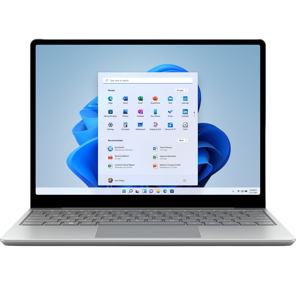 Platinum Microsoft Surface Laptop Go 2 Laptop - Intel® Core™ i5-1135G7 - 8GB - 128GB SSD - Intel® Iris® Xe Graphics - English (QWERTY).1
