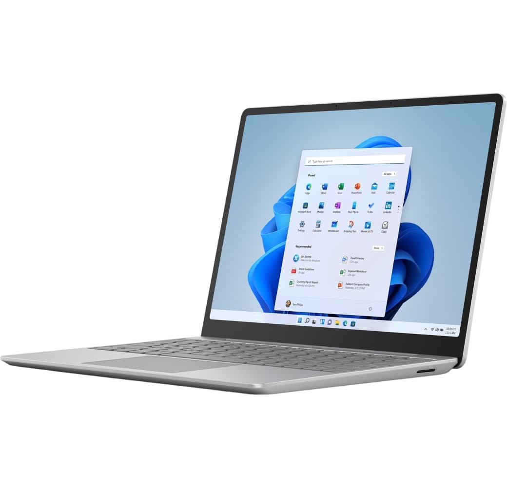 Platinum Microsoft Surface Laptop Go 2 Laptop - Intel® Core™ i5-1135G7 - 8GB - 128GB SSD - Intel® Iris® Xe Graphics - English (QWERTY).2
