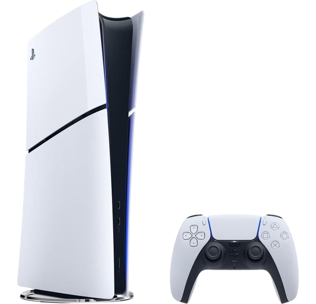 White Sony PlayStation 5 Slim Digital Console.1