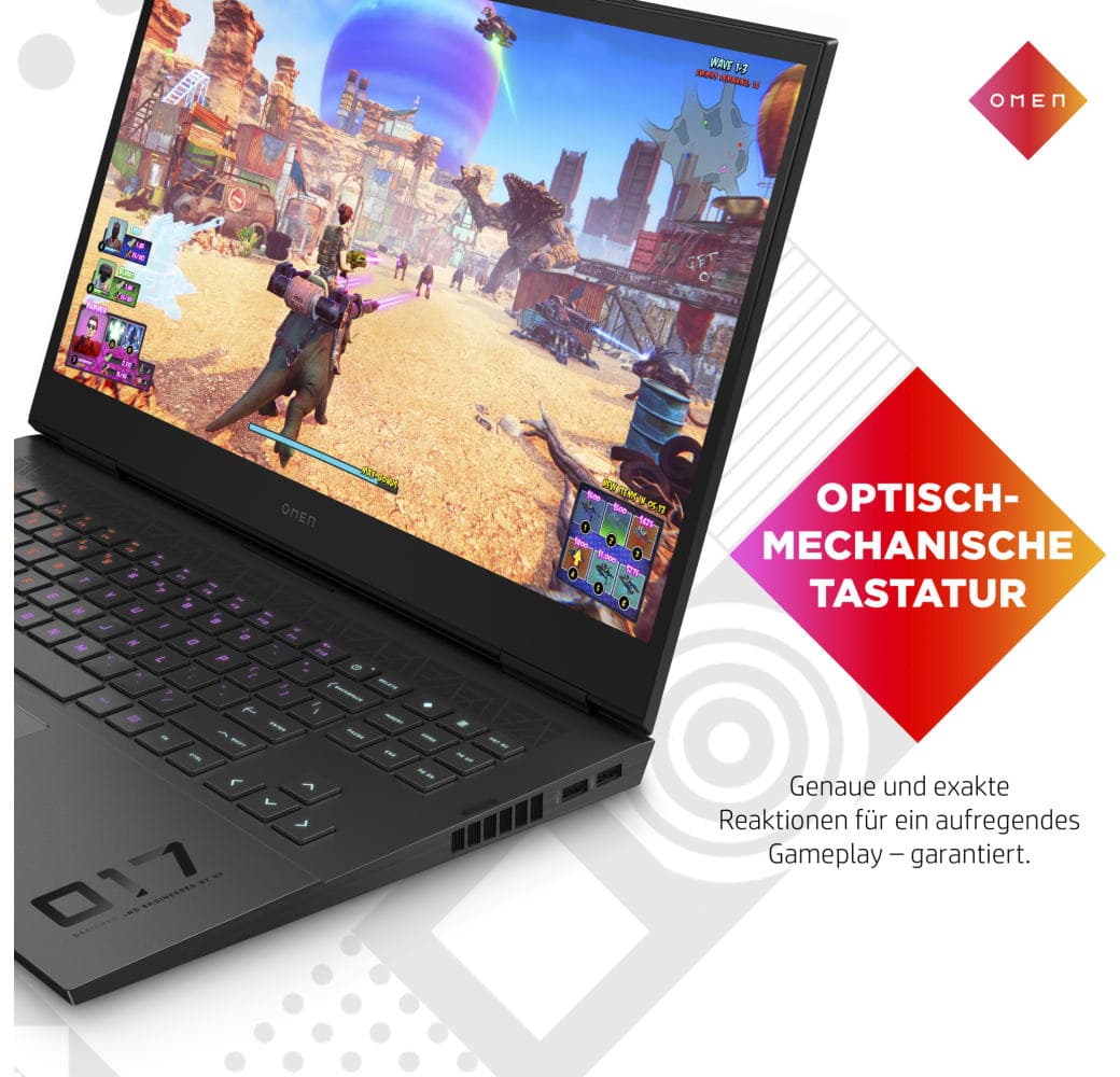 Black HP Omen 17-cm2075ng Gaming Laptop - Intel® Core™ i7-13700HX - 16GB - 1TB SSD - NVIDIA® GeForce® RTX 4070.3