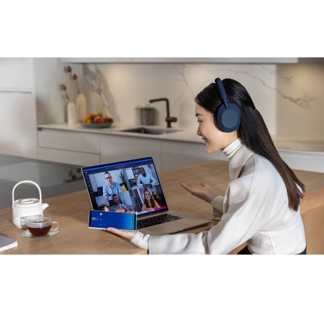 Midnight Blue Sony WH-1000 XM5 Noise-cancelling Over-ear Bluetooth headphones.3