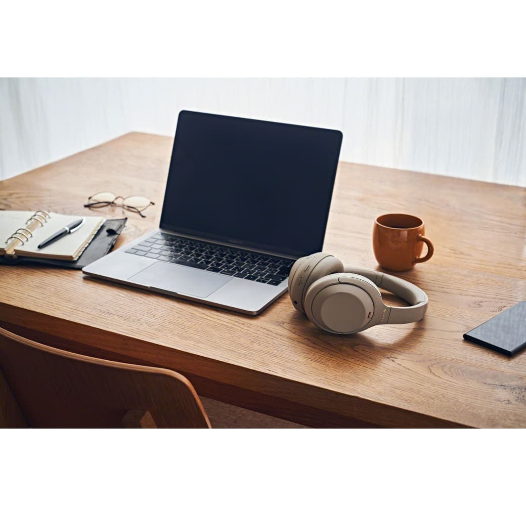 Silver Sony WH-1000 XM4 Noise-cancelling Over-ear Bluetooth Headphones.3