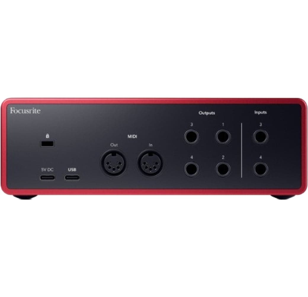 Red / Black Focusrite Scarlett 4i4 (4th Gen) Audio Interface.2