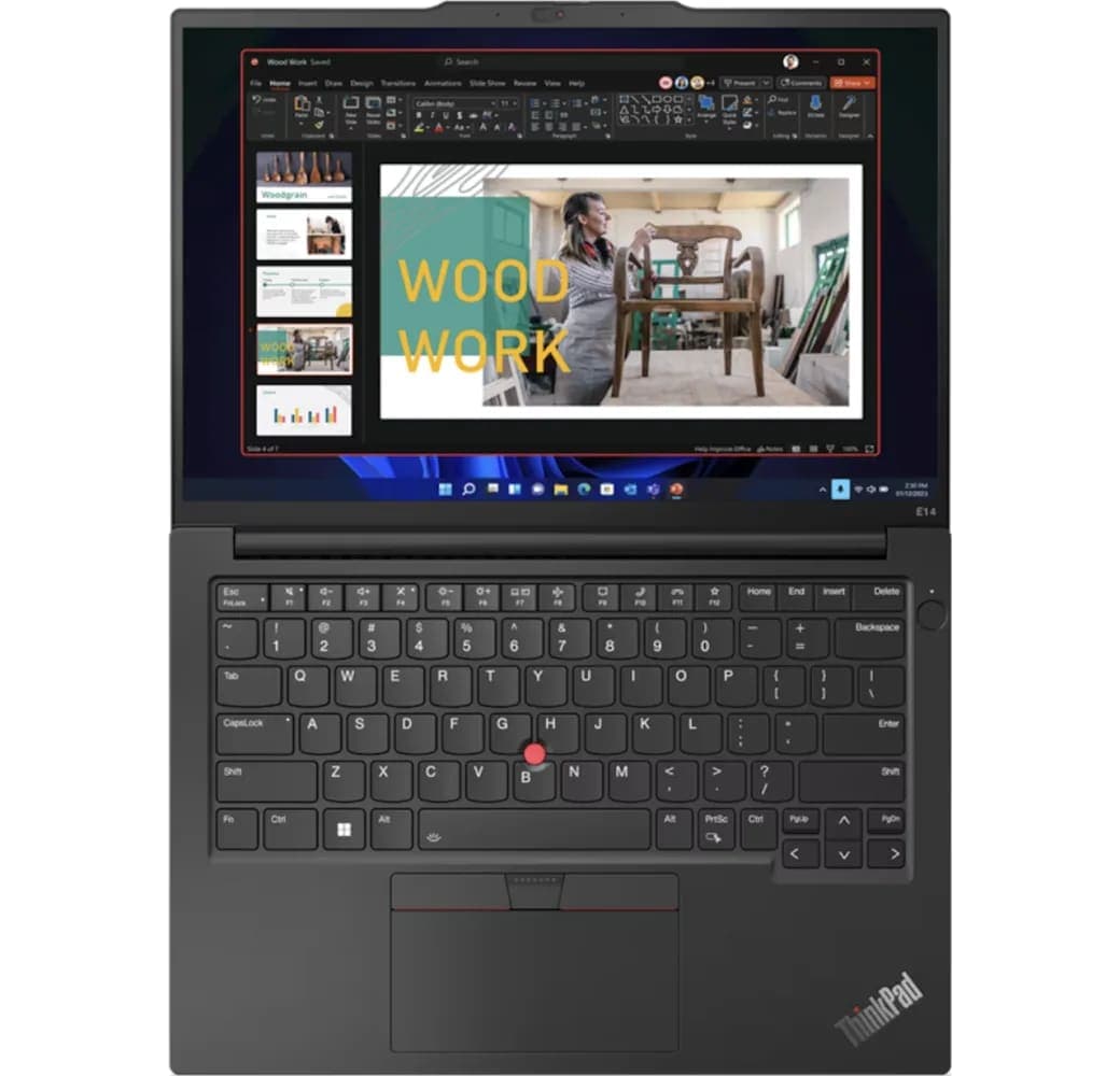 Schwarz Lenovo ThinkPad E14 G5 Laptop - Intel® Core™ i5-1335U - 8 GB - 256 GB SSD - Intel® Iris® Xe Grafik - Deutsch (QWERTZ).5