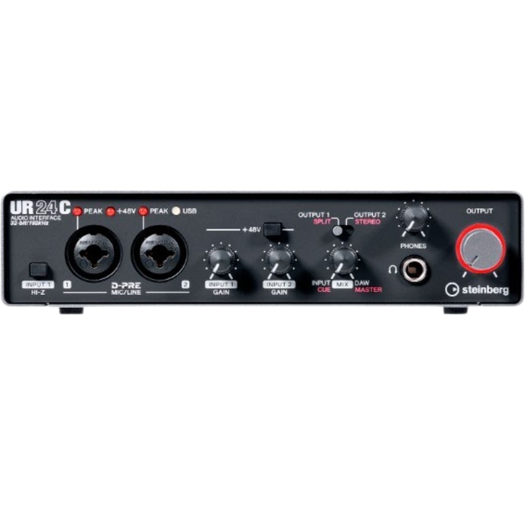 Black Steinberg UR24C Audio Interface.4