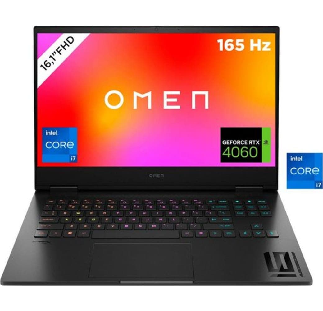Silber HP Omen 16-wf1072ng Gaming-Laptop - Intel® Core™ i7-14700HX - 16 GB - 1 TB SSD - NVIDIA® GeForce® RTX™ 4060 - Deutsch (QWERTZ).1
