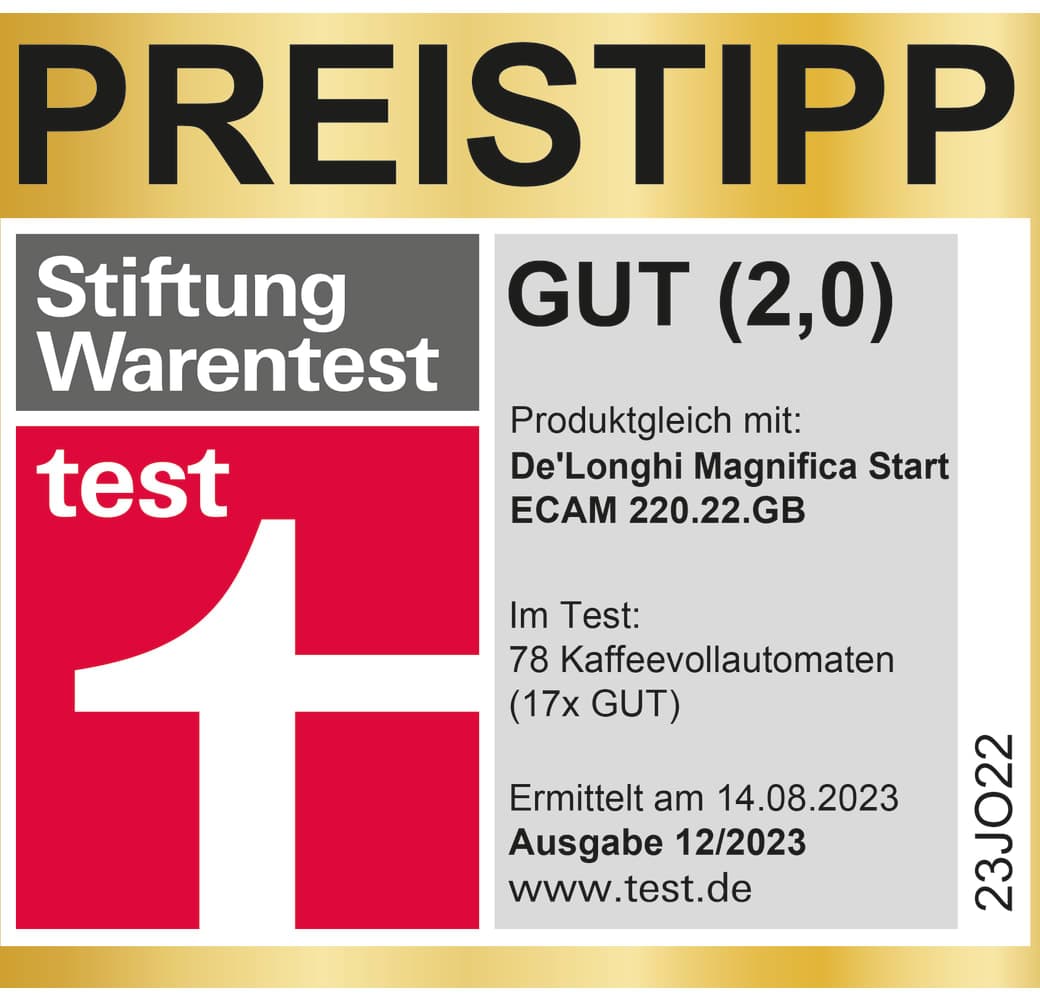 Black De'Longhi Magnifica Start ECAM220.21 Coffee Machine.7