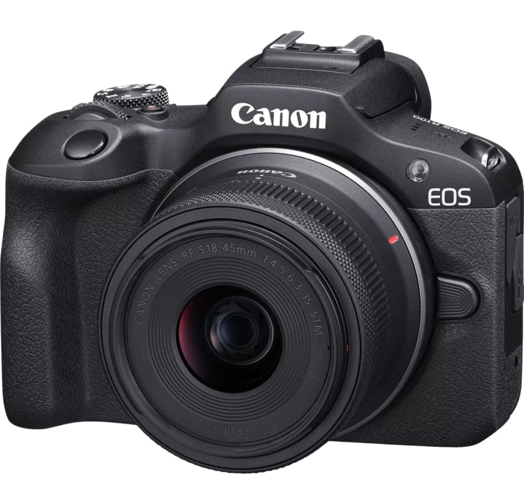 Canon EOS R100 Camera Kit with RF-S 18-45mm f/4.5-6.3 IS STM + RF-S 55-210mm f/5-7.1 IS STM Lens.3