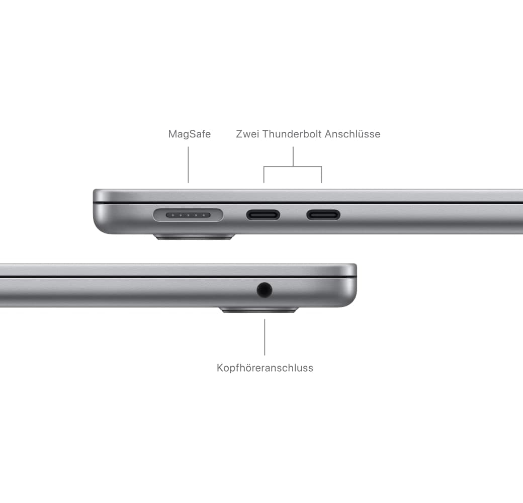 Space Grey Apple MacBook Air 13" Laptop - Apple M3 - 8GB - 256GB SSD - Apple Integrated 8-core GPU - German (QWERTZ).5