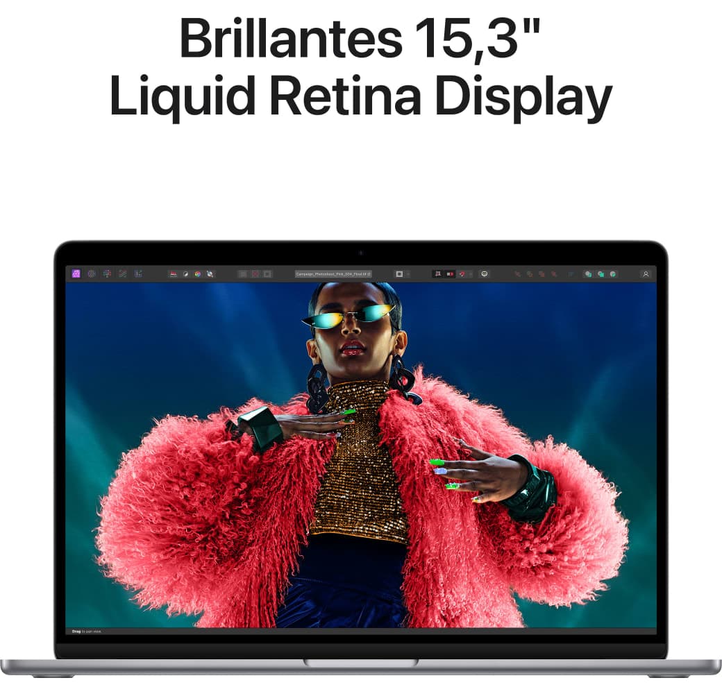 Weltraum grau Apple MacBook Air 15" Laptop - Apple M3 - 8 GB - 512 GB SSD - Integrierte 10-Kern-GPU von Apple - Deutsch (QWERTZ).4