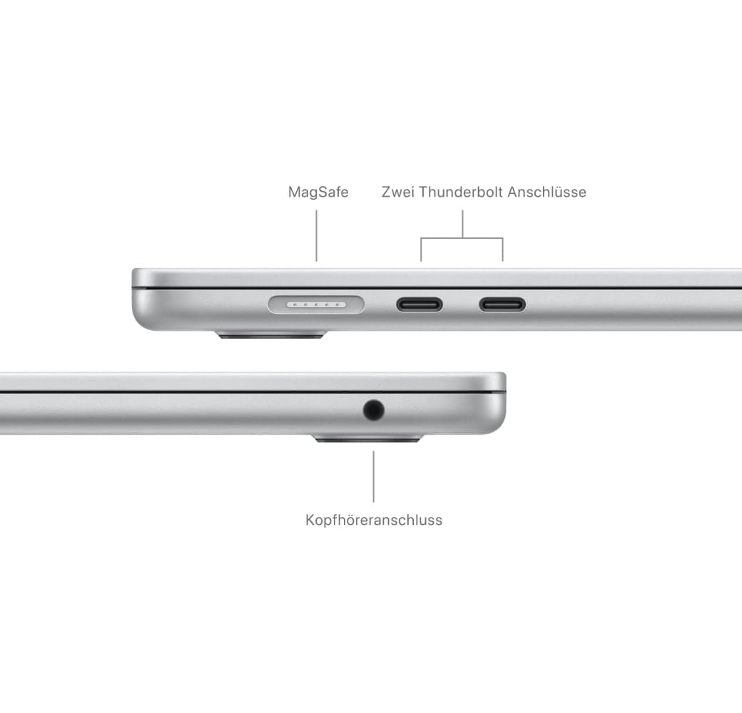 Silver Apple MacBook Air 15" Laptop - Apple M3 - 8GB - 512GB SSD - Apple Integrated 10-core GPU - German (QWERTZ).5