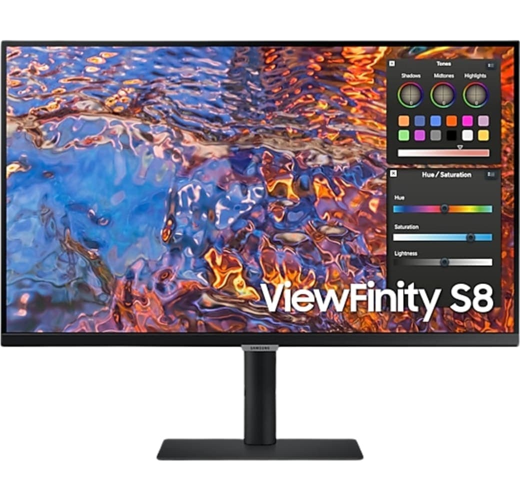 Black Samsung - 27" Samsung - 27" UHD Monitor ViewFinity S8 S27B800PXP LS27B800PXPXEN.1