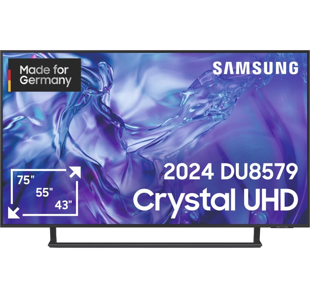 Black Samsung GU65DU8579UXZG - TV 65" Crystal UHD 4K.1
