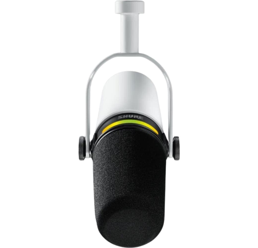 White Shure MV7+ Podcast Microphone.3