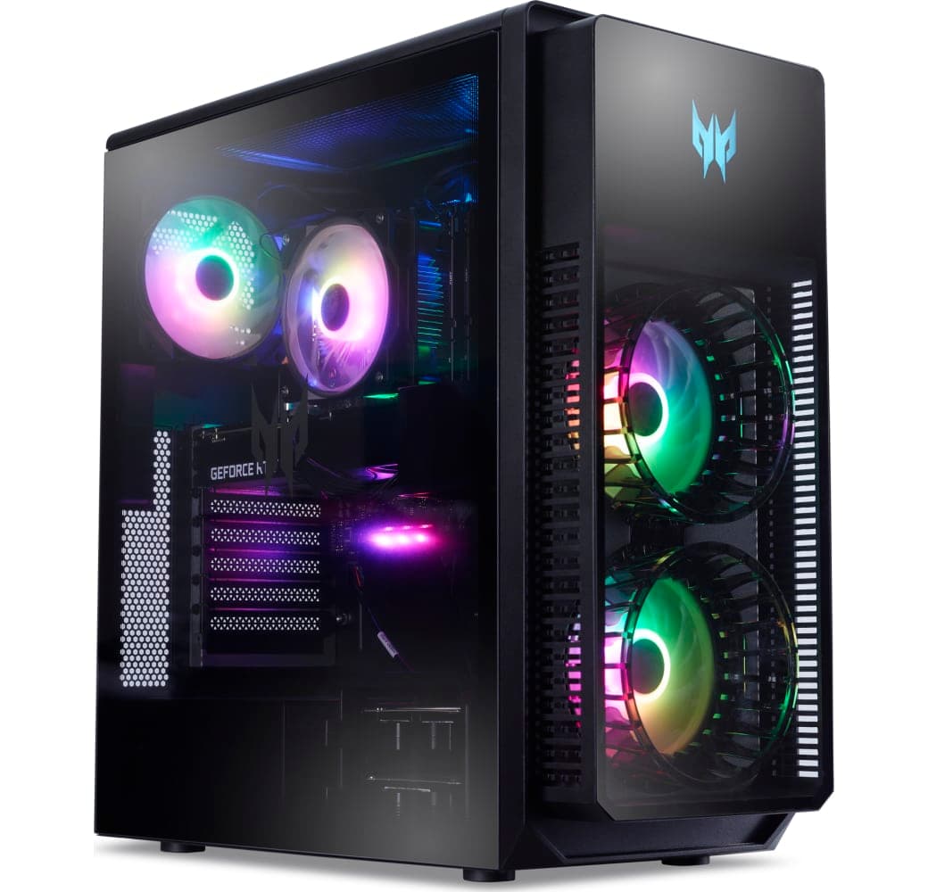 Black Acer Predator 5000 (PO5-655) Gaming Desktop - Intel® Core™ i7-14700F - 32GB - 1TB SSD - NVIDIA® GeForce® RTX 4070 Super.3