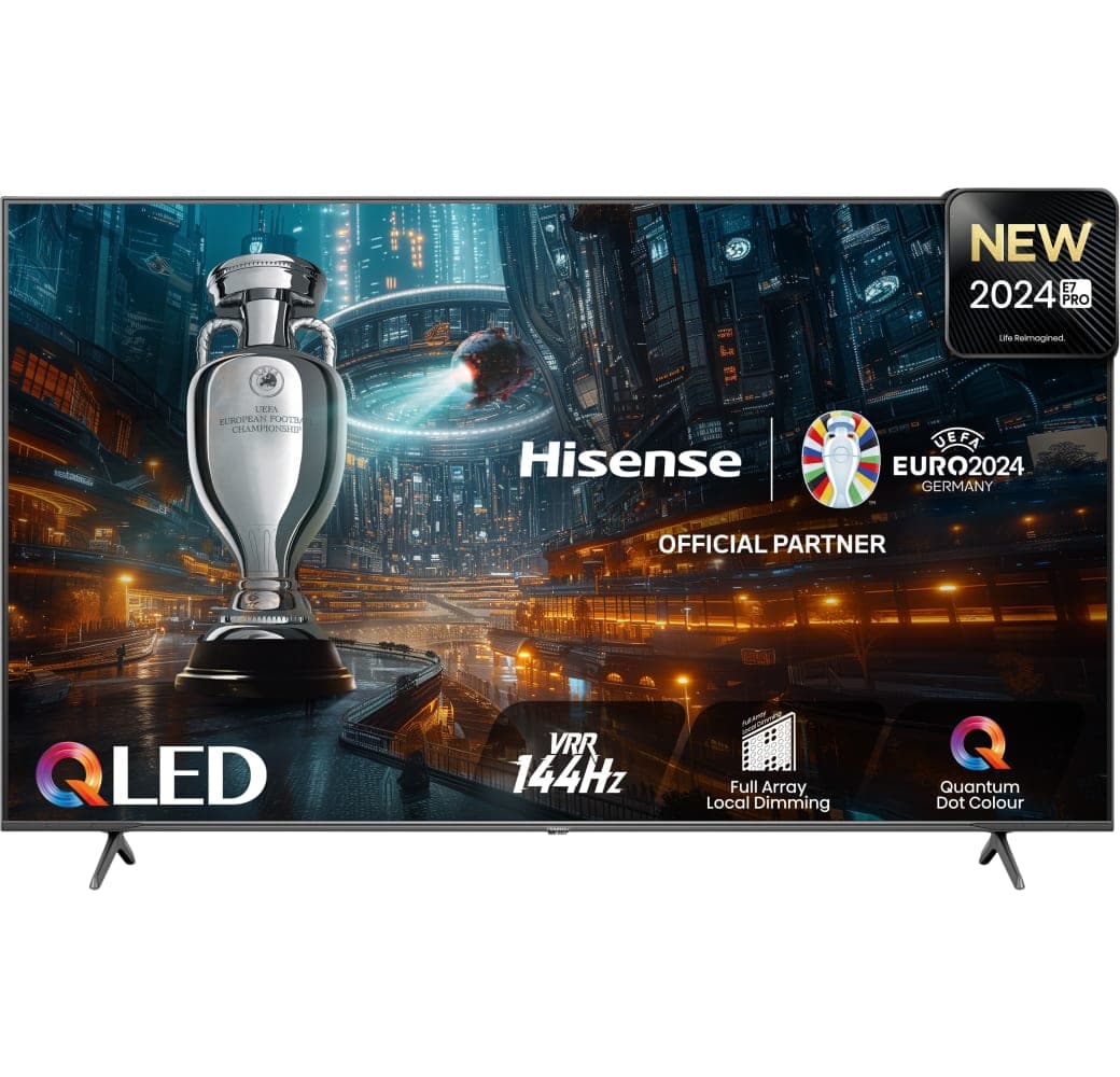Zwart Hisense 55E77NQ PRO - TV 55" QLED 4K.1