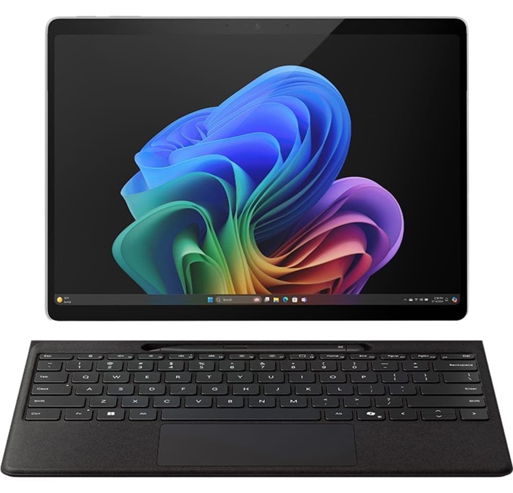 Platinum Microsoft Surface Pro, Copilot+ PC, 13” OLED Touchscreen, Snapdragon® X Elite, 16GB RAM, 512GB SSD, 11. Edition, Platin.1