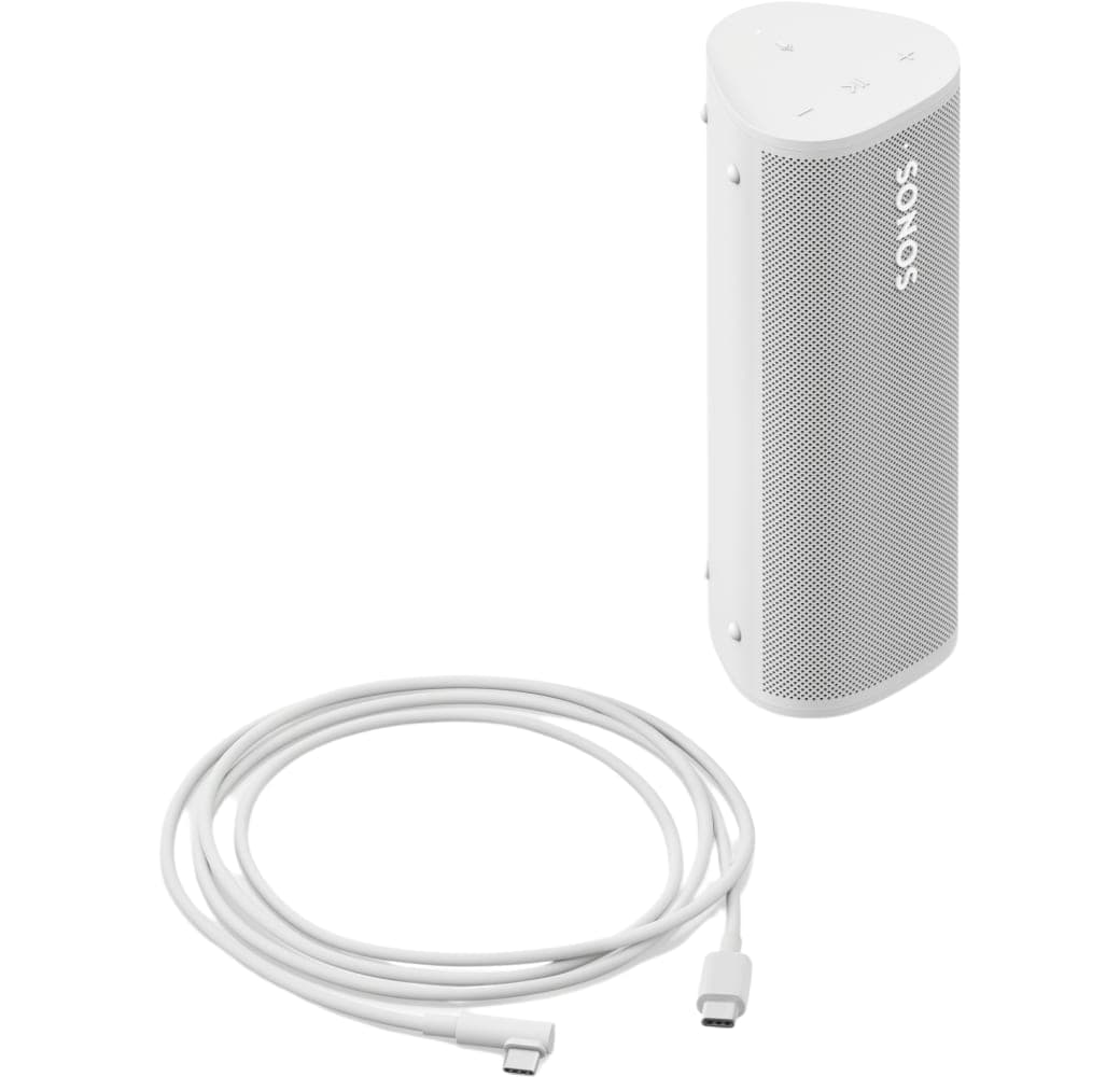 Weiß Sonos Roam 2 Bluetooth-Lautsprecher.4