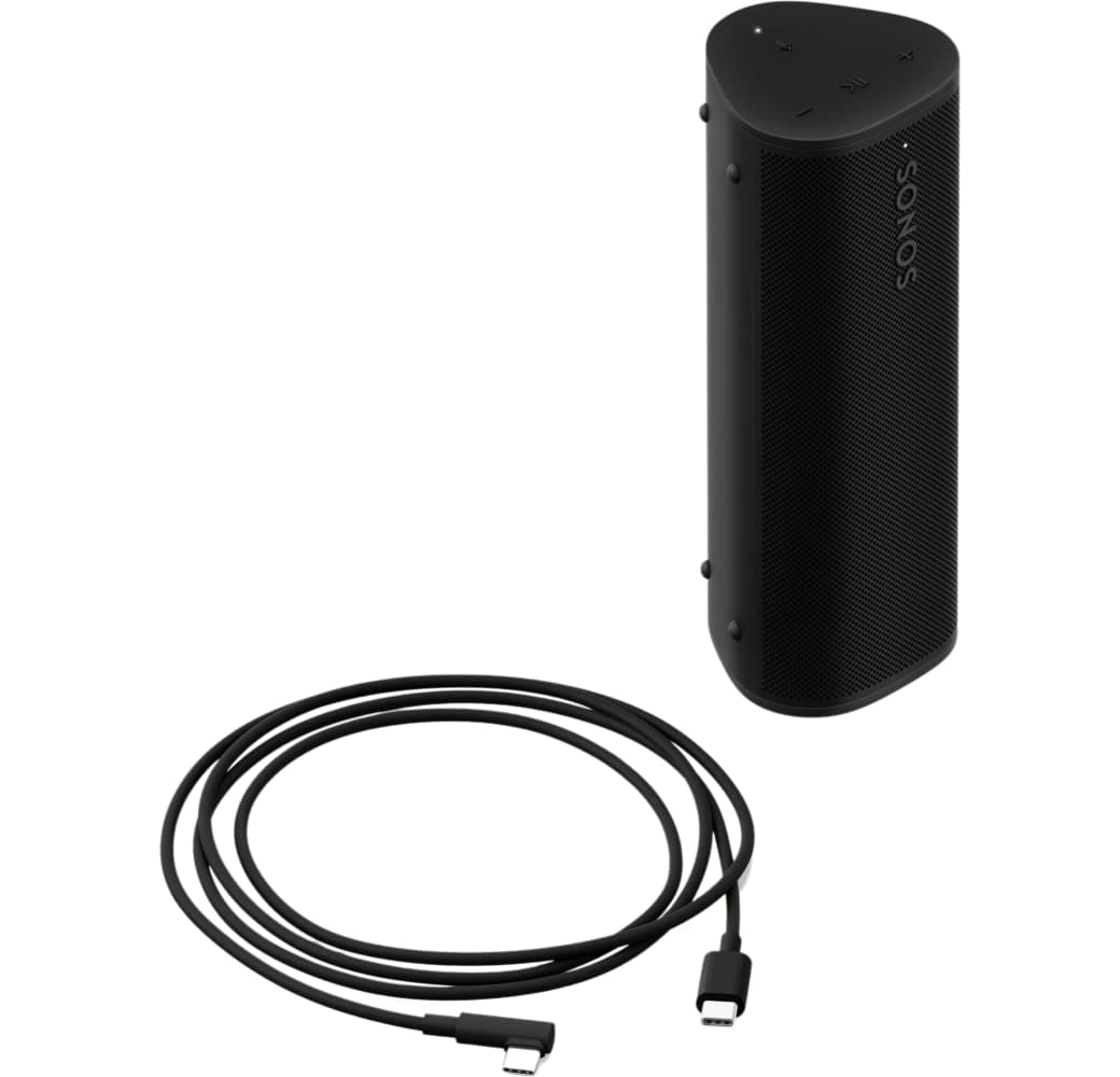 Schwarz Sonos Roam 2 Bluetooth-Lautsprecher.5